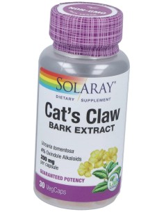 Solaray Uña Gato Cáps 200Mg