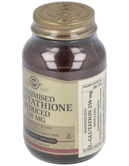 L-Glutation Maximizado 250Mg 60Vegicaps