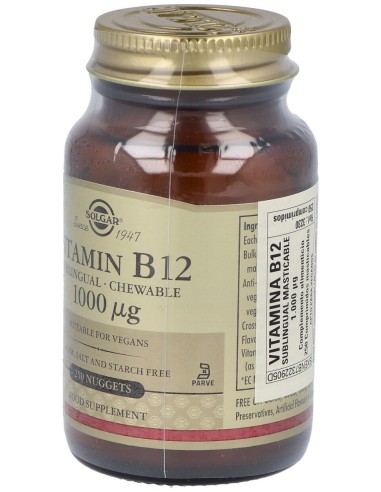 Vitamina B12 Cianocobalamina 1000Mcg 250Comp.Mast