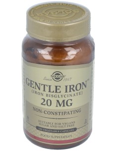 Hierro Gentle (No Estriñe) 20Mg. 180Cap.