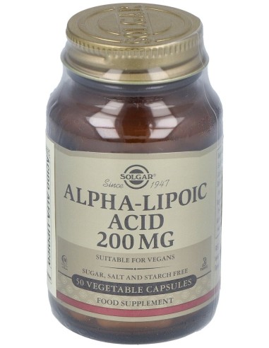 Acido Alfa Lipoico 200Mg. 50Vegicaps