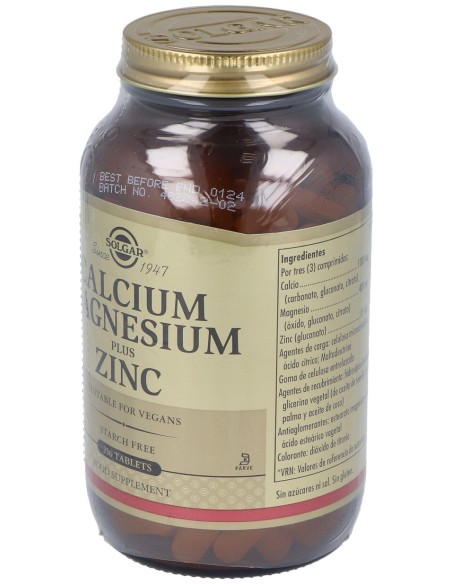 Calcio Magnesio Plus Zinc 250Comp