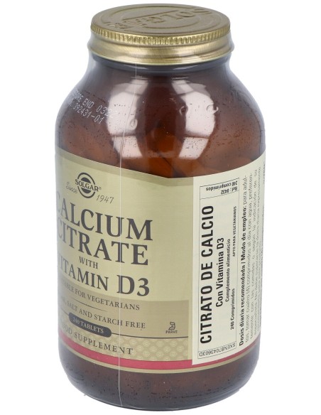 Citrato De Calcio Con Vitamina D 240Comp