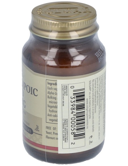 Acido Alfa Lipoico 200Mg. 50Vegicaps