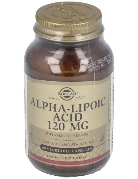 Acido Alfa Lipoico 120Mg. 60Vegicaps