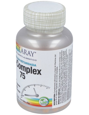 Solaray B Complex 75 Acción Retardada 100Caps