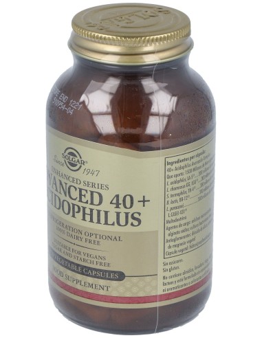 40 Plus Acidophilus Avanzado 120Vegicaps