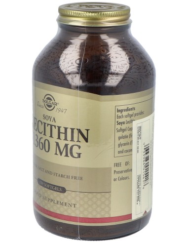 Lecitina De Soja 1360Mg. 250Perlas