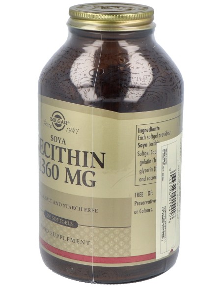 Lecitina De Soja 1360Mg. 250Perlas