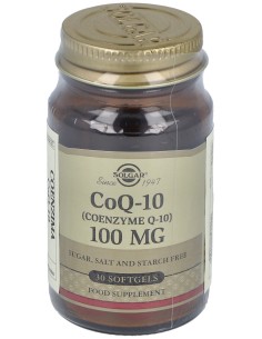Coenzima Q10 100Mg. 30Cap.De Gelatina Blanda