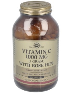Vitamina C 1000Mg Rose Hips 250Com