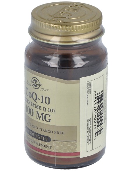 Coenzima Q10 100Mg. 30Cap.De Gelatina Blanda