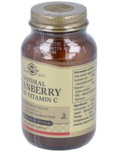 Arandano Rojo Con Vitamina C 60Vegicaps