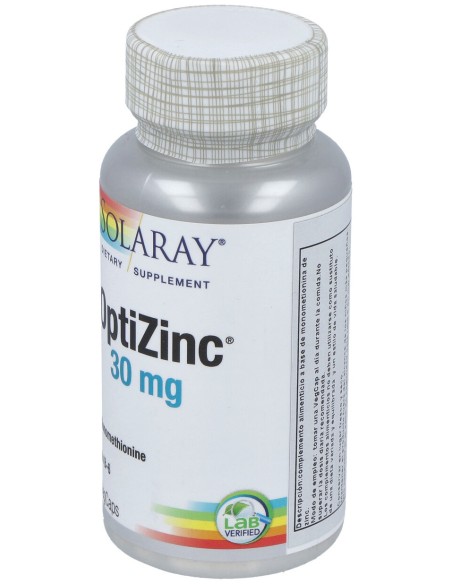 Solaray Optizinc 60Cáps