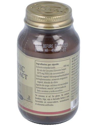 Curcuma-Raiz-(Turmeric-Curcuma Longa) 60Vegicaps