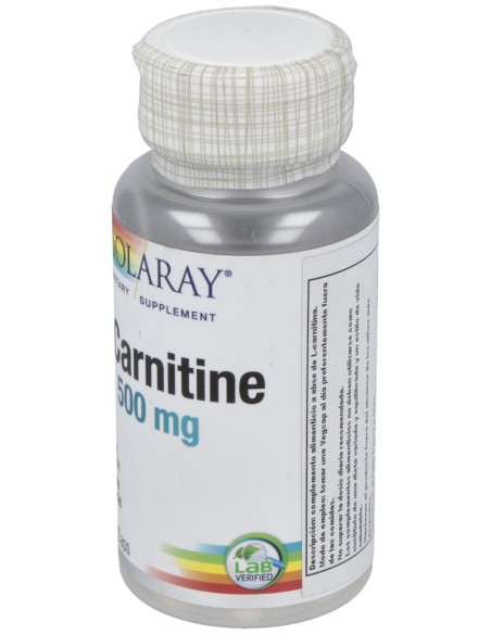 Solaray L-Carnitine 500Mg 30Cáps
