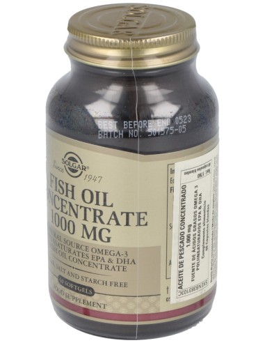 Aceite De Pescado Concentrado 1000Mg 60Cap.