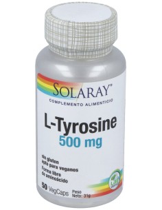 Solaray L-Tirosina 500 Mg 50Caps