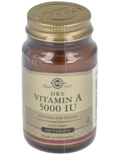 Vitamina A Seca 5000Ui Palmitato 100Comp.