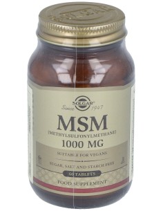 Solgar Msm Metilsulfonilmetano 1000Mg 60Caps