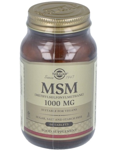 Solgar Msm Metilsulfonilmetano 1000Mg 60Caps