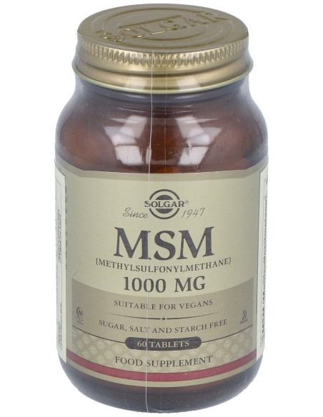 Solgar Msm Metilsulfonilmetano 1000Mg 60Caps