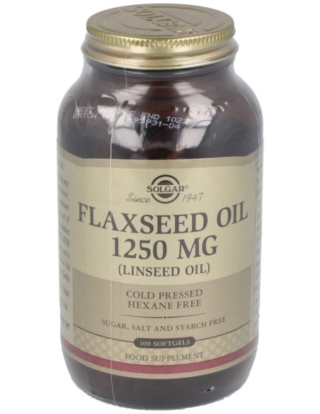 Aceite De Linaza 1.250Mg. 100Perlas