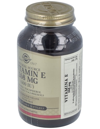 Vitamina E 400Ui (268Mg) 100Cap.Blanda Veg.