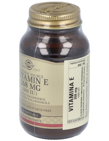 Vitamina E 400Ui (268Mg) 50Cap.Blanda
