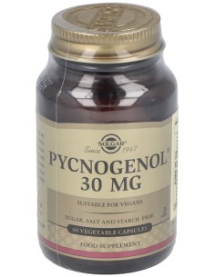 Pino 30Mg.Ext.Corteza Pino Pycnogenol 60Cap.Veg.