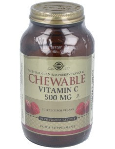 Vitamina C 500Mg. Frambuesa 90Comp.Masticables