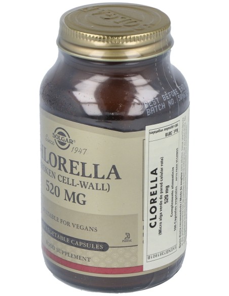 Chlorella (De Pared Celular Rota) 100Vegicaps