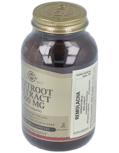 Remolacha Extracto 500Mg.90Vegicaps.