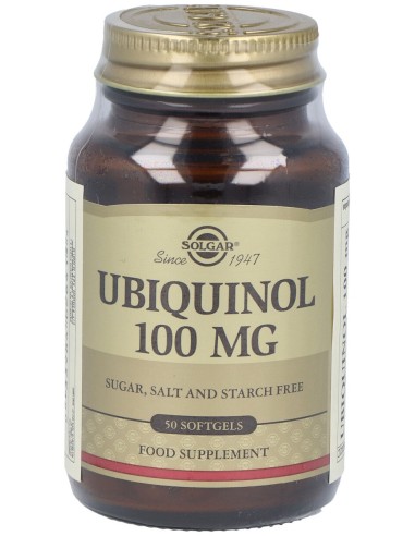 Ubiquinol 100Mg. Forma Reducida De Co Q10 50Cap.Bl