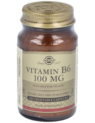 Vitamina B6 100Mg.(Piridoxina) 100Cap.Veg.