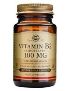 Vitamina B2 100Mg.(Riboflavina) 100Cap.Veg.