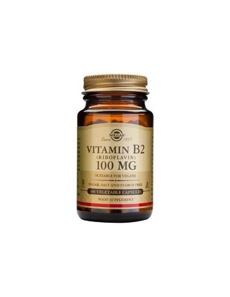 Vitamina B2 100Mg.(Riboflavina) 100Cap.Veg.