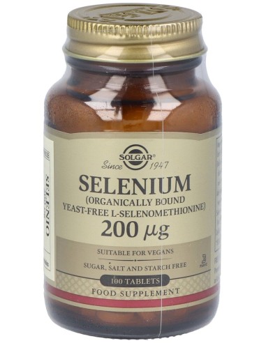 Selenio 200Mcg (Sin Levadura) 100Comp