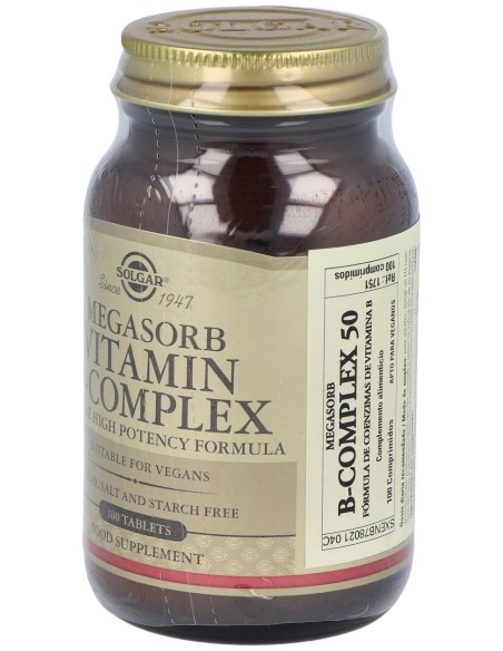 Megasorb B-Complex 100Comp.