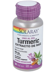 Solaray Turmeric 30Cáps
