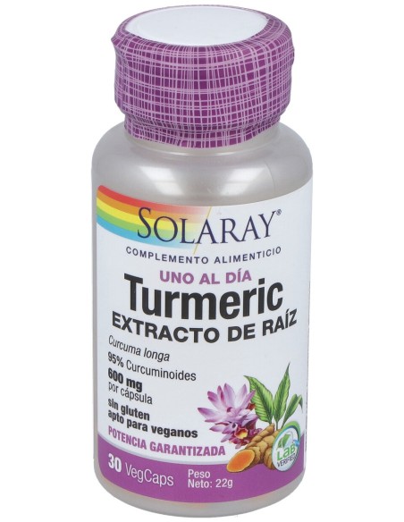 Solaray Turmeric 30Cáps