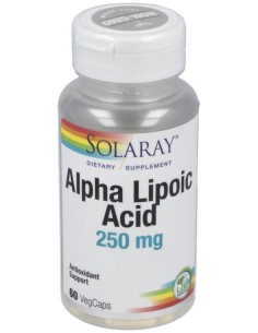Solaray Alpha Lipoic Acid 250Mg 60Cáps