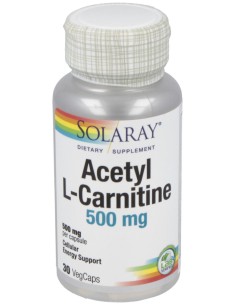Solaray Acetyl L-Carnitine 500Mg 30Cáps