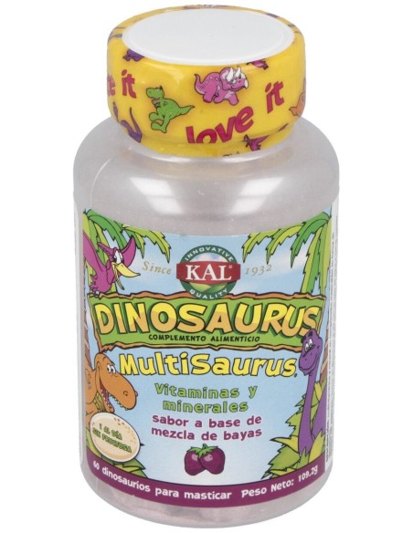 Multisaurus Vit/Min Dinos 60Comp. Kal