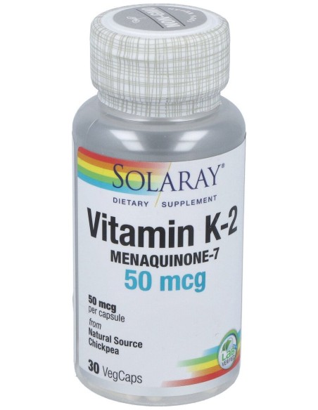 Solaray K2 Menaquinone-7 30Cáps