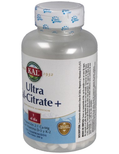 Ultra Cal Citrate + K2 120Compr.