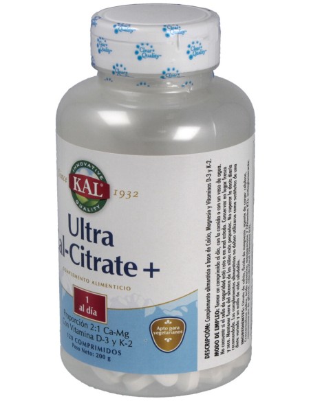 Ultra Cal Citrate + K2 120Compr.
