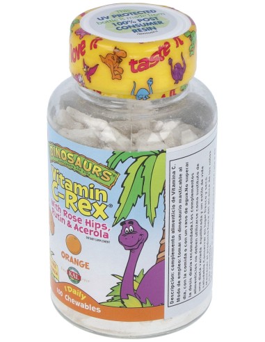 Vitamina C Rex 100 Dinosaurios Masticables Kal
