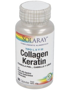 Solaray Collagen Keratin 60Cáps