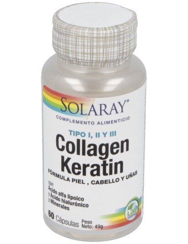 Solaray Collagen Keratin 60Cáps